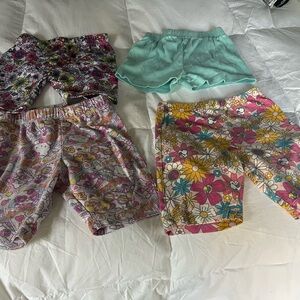 Barbie Kids Shorts Set - Floral and Aqua